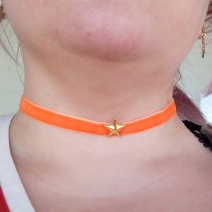 Sailor Venus velvet star choker - 14" w/ 3" ext.